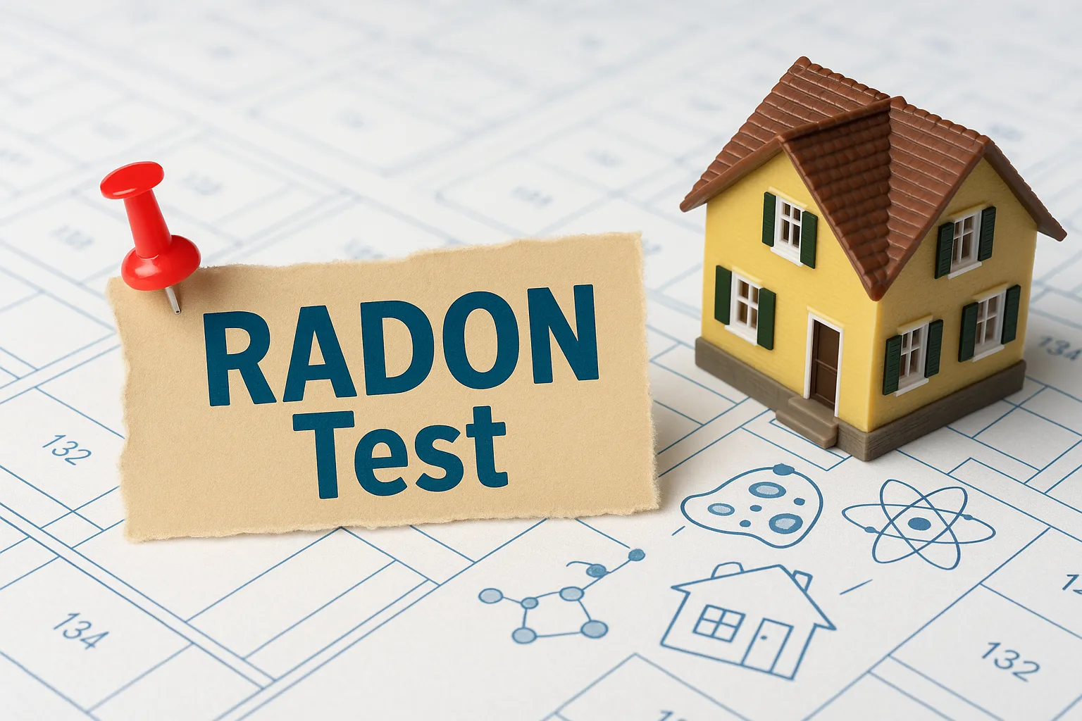radon testing house